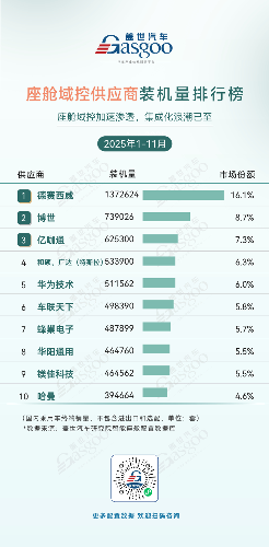 中国汽车智能部件市场国产化加速，德赛西威华阳多媒体领跑赛道